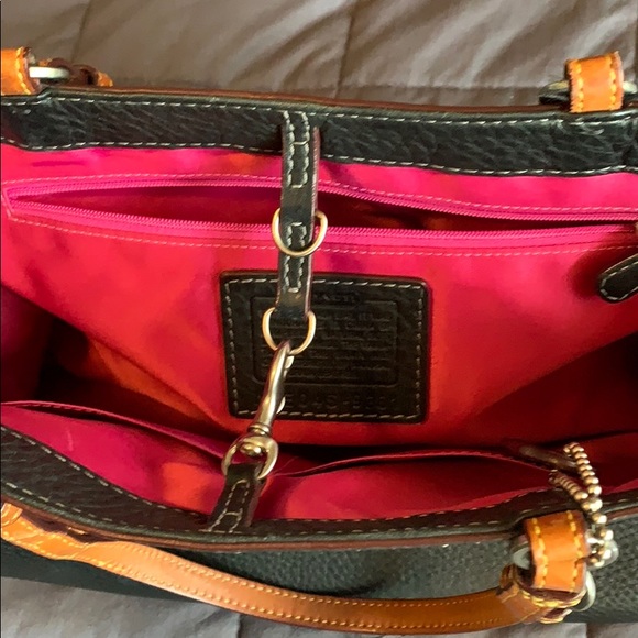 Vintage Coach Black Leather Bag - great size - Picture 3 of 10